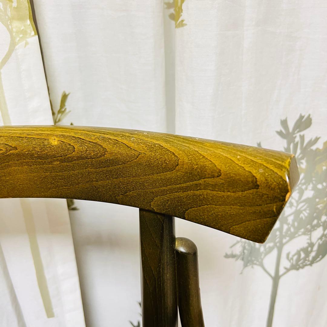 【秋田木工】　ベントウッドチェアー　曲木　ハイチェア