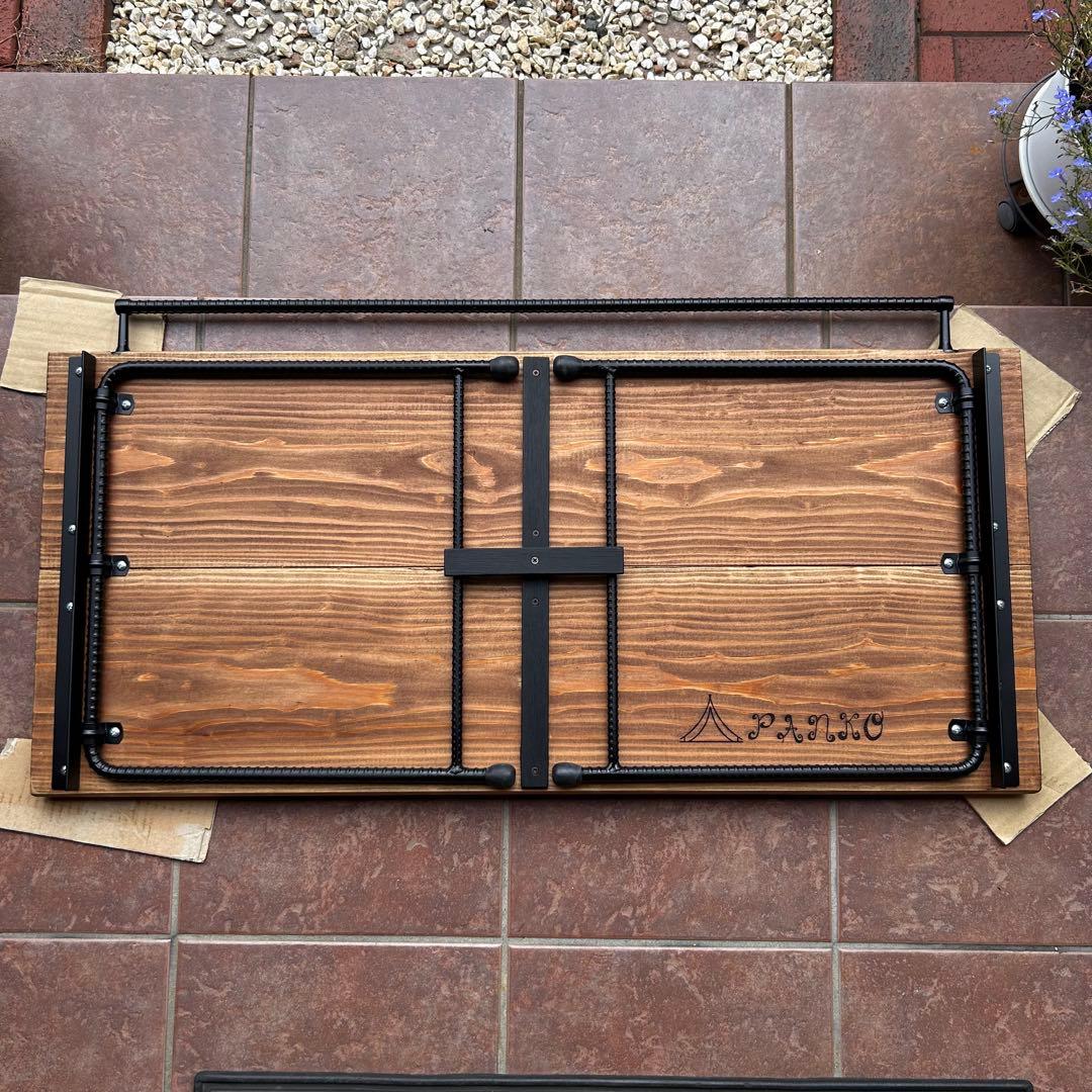 No.559 アイアンローテーブル オルテガテーブル　ネイティブ柄