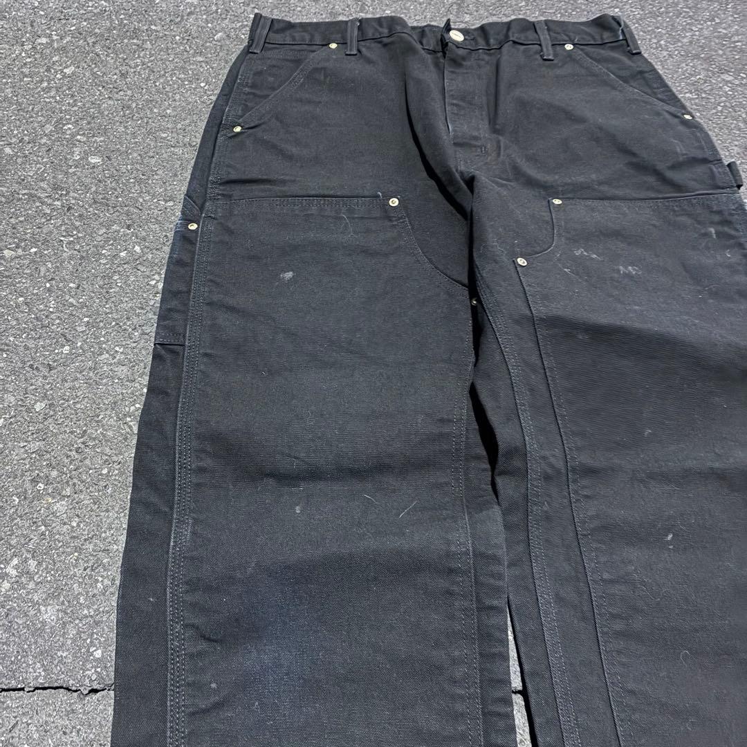 Carhartt ブラック ダブルニー ペインターパンツ USA製