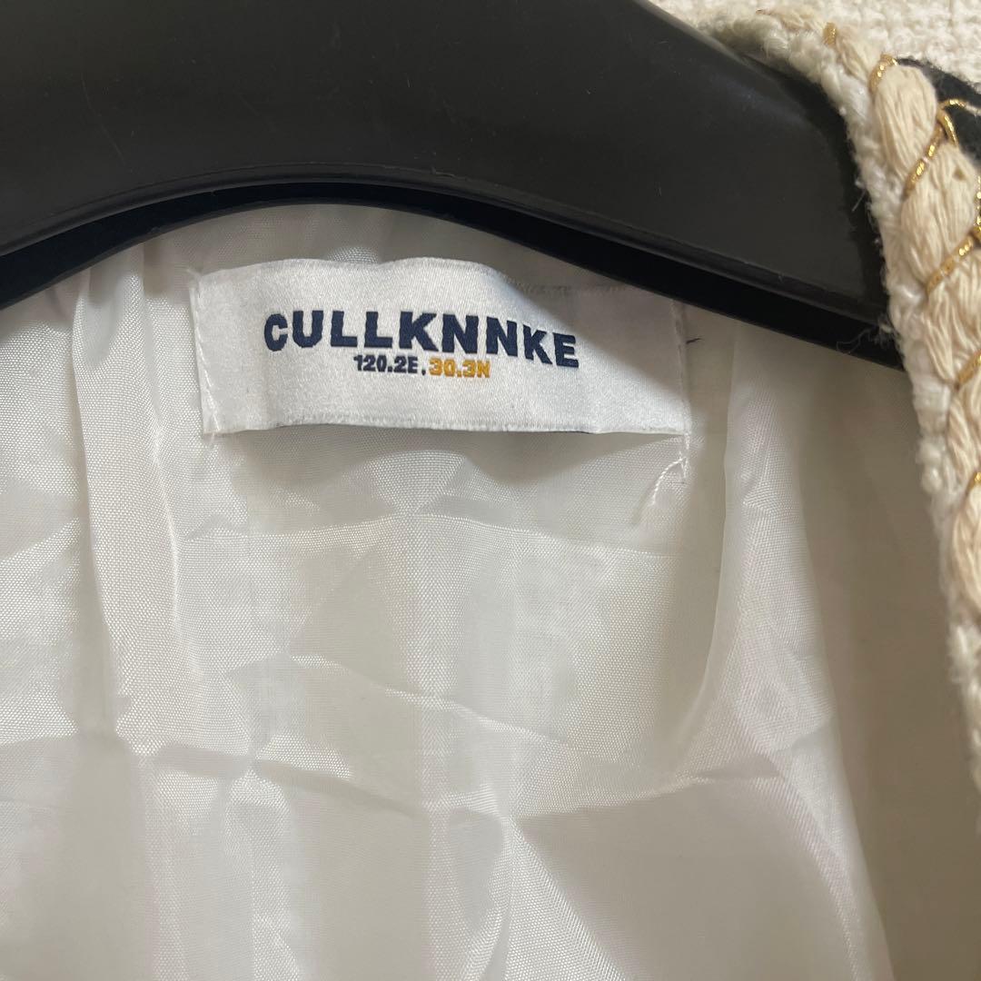 【ALUDE SELECT】 tweed jacket white