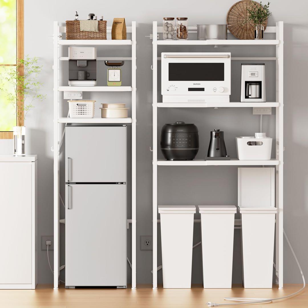 レンジラック キッチン棚 ゴミ箱 ランドリー キッチン収納ラック 1