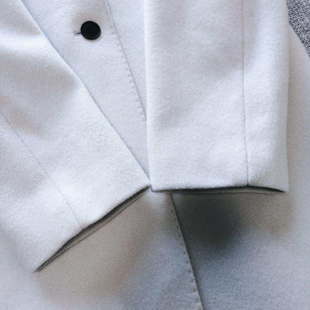 ICB　近年モデル　秋冬　ウール100%　チェスターコート　44　ライトグレー