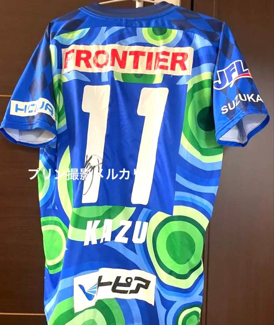 ATHLETA サッカーウェア Mサイズ 11番 サイン付き三浦知良　カズ