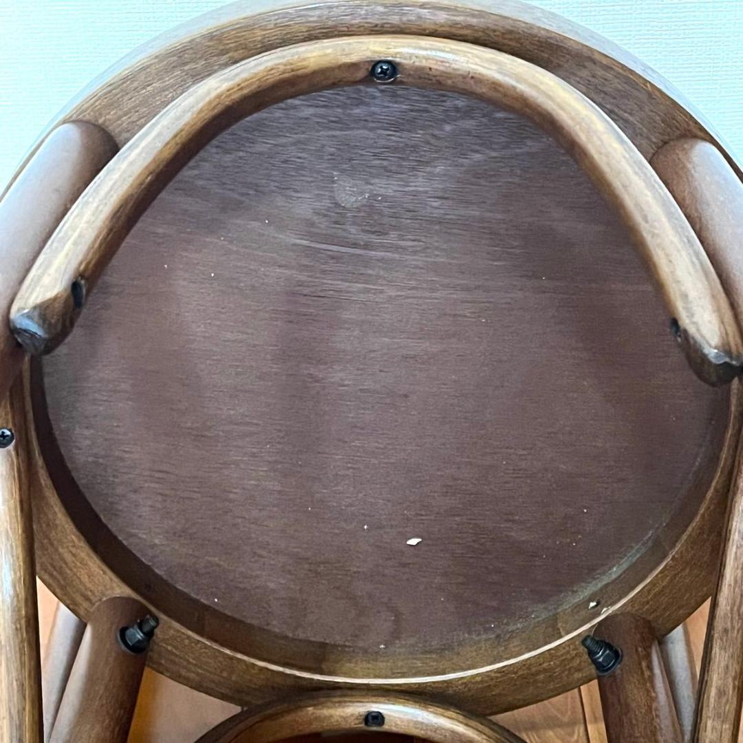 アダル ADAL ハイスツール カウンターチェア 木製 古道具 椅子 二脚セット