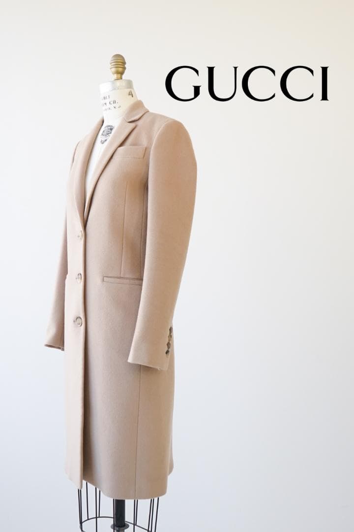 18W GUCCI グッチ ウール チェスターコート