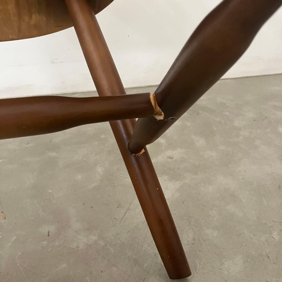 レトロ　アンティーク　古道具　古家具　フープバック　ウィンザーチェア　アーコール