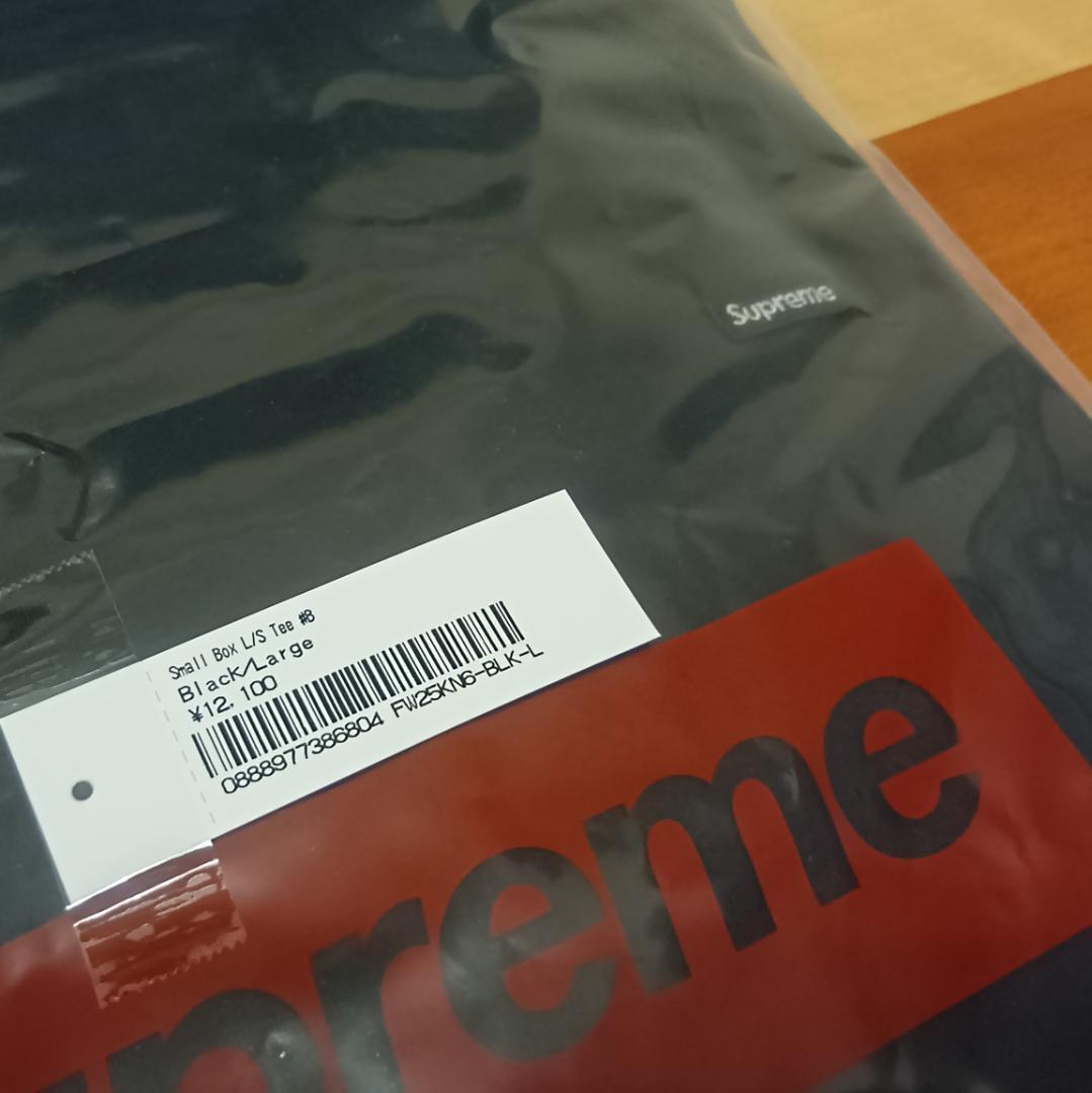 【黒L】 Supreme Small Box L/S Tee