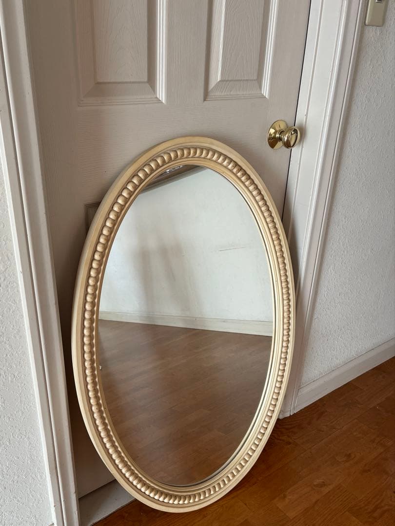 スタンレーファニチャー社★オーバルミラー楕円壁掛鏡姿見アメリカビンテージフレンチ