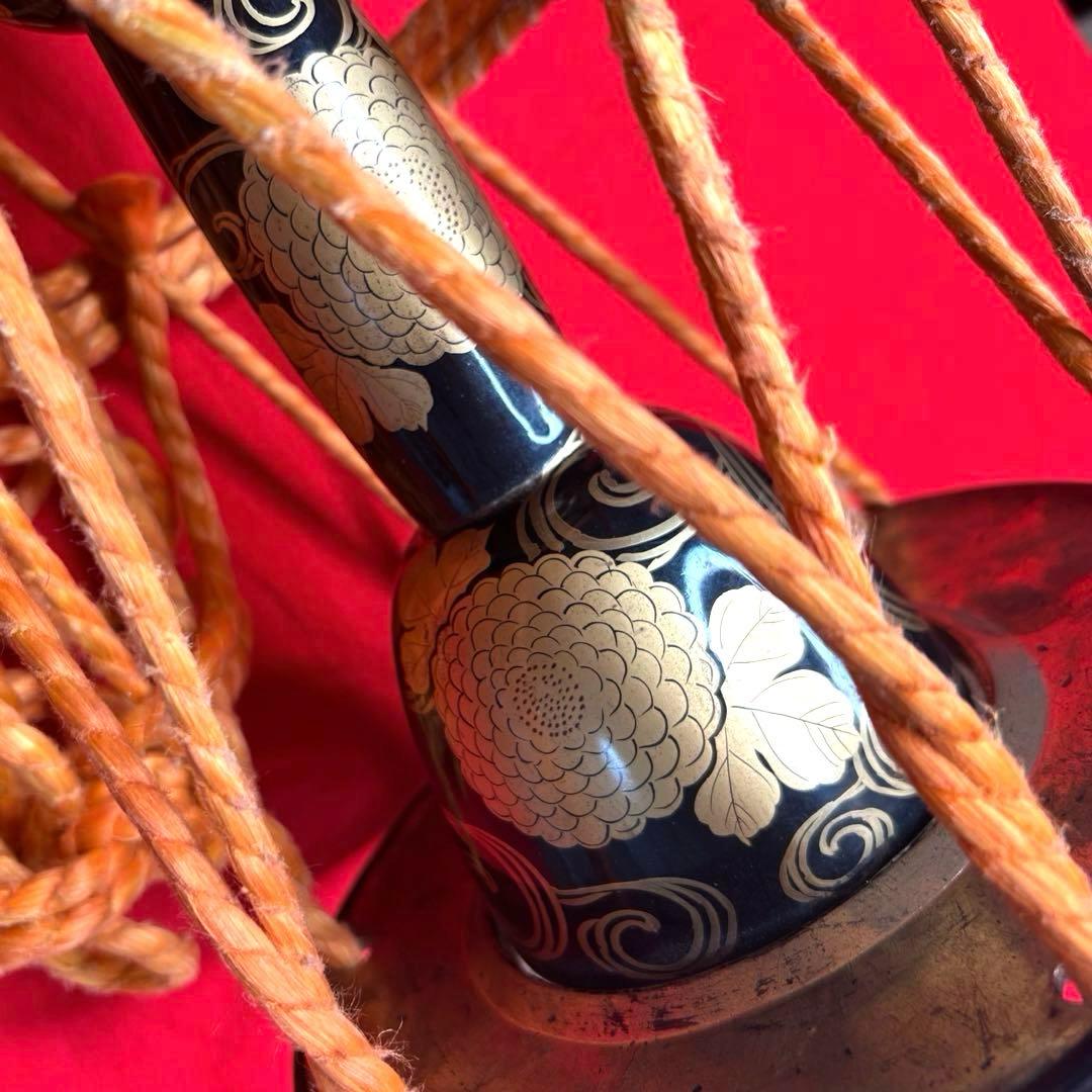 小鼓 蒔絵　本皮　和楽器 打楽器 締太鼓 能 歌舞伎 伝統芸能 雅楽