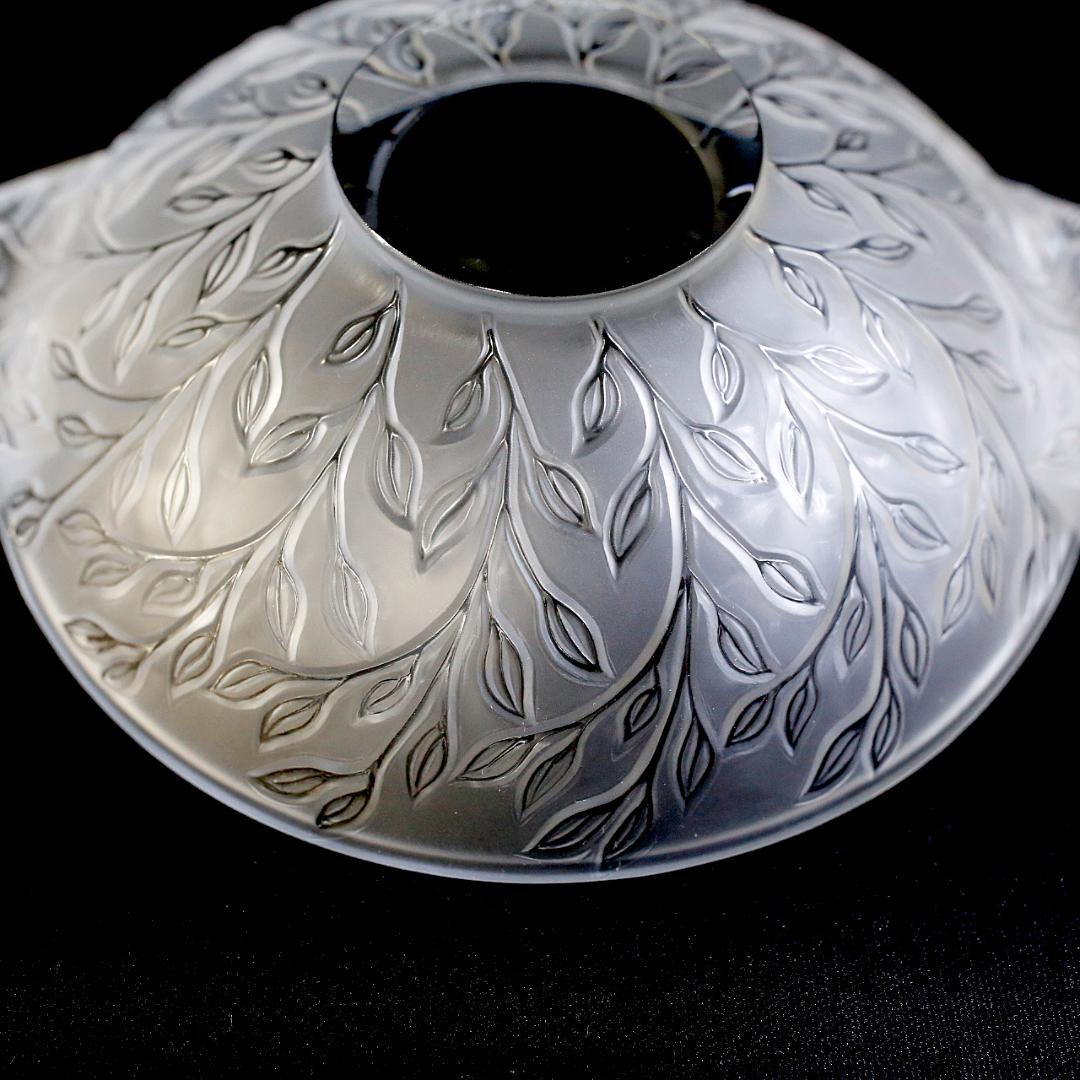 【極美品 送料込】ラリック クリスタル ボウル シェブレフォイユ LALIQUE