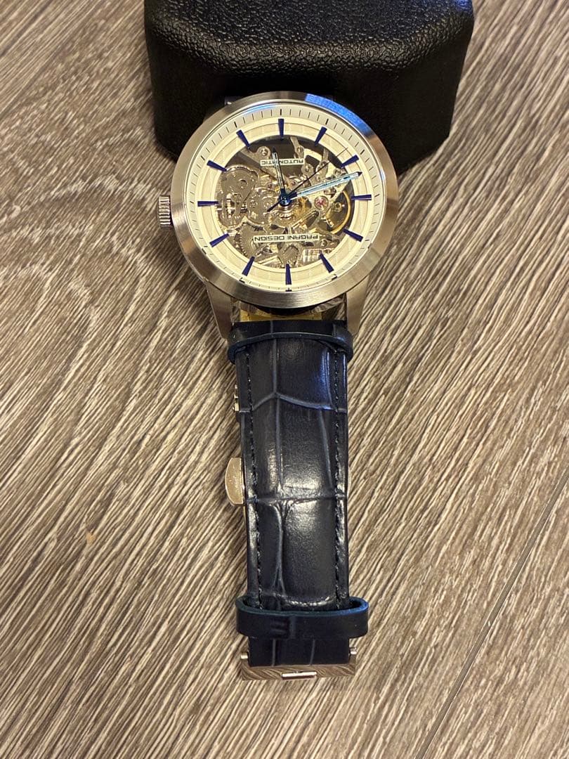 PAGANI DESIGN 高級自動巻腕時計 ブルー✖️シルバー