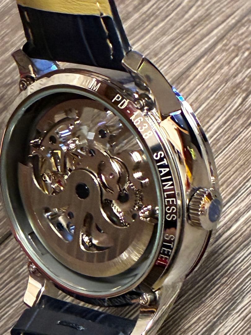 PAGANI DESIGN 高級自動巻腕時計 ブルー✖️シルバー