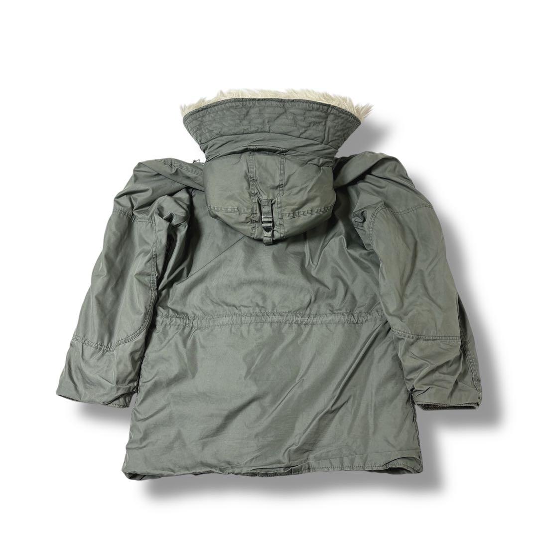 な*す様 80s 米軍実物　N3B フライトジャケットパーカー　セージグリーン