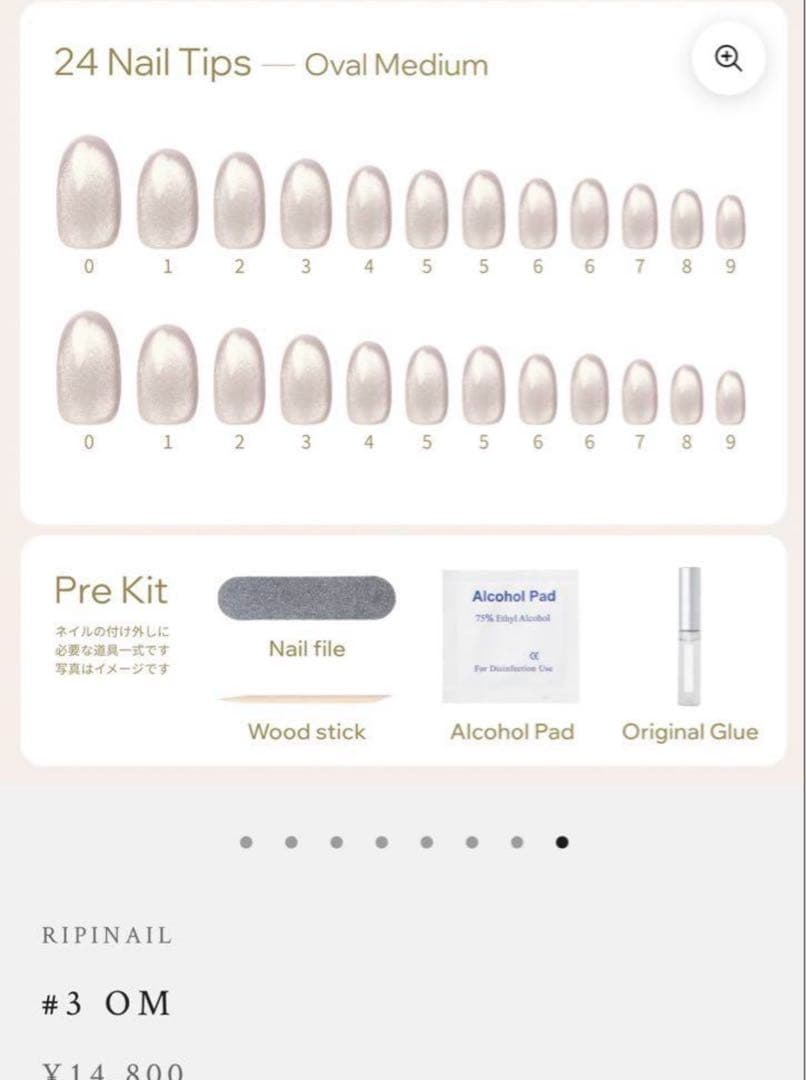 ripinail リピネイル　ネイルチップ 新品未使用