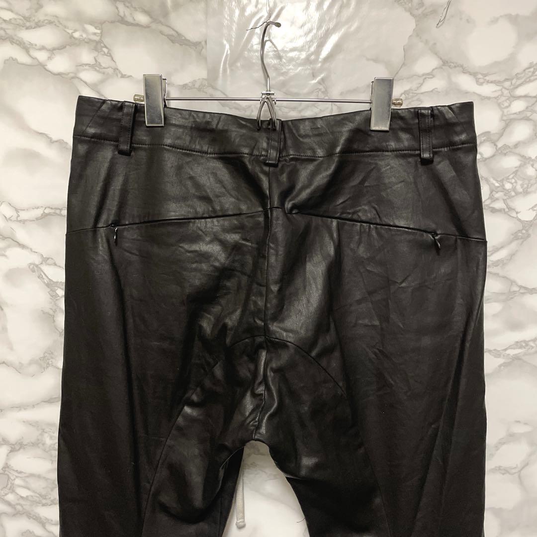 bajra バジュラ ジップデザインパンツ　ポケット　特殊加工生地