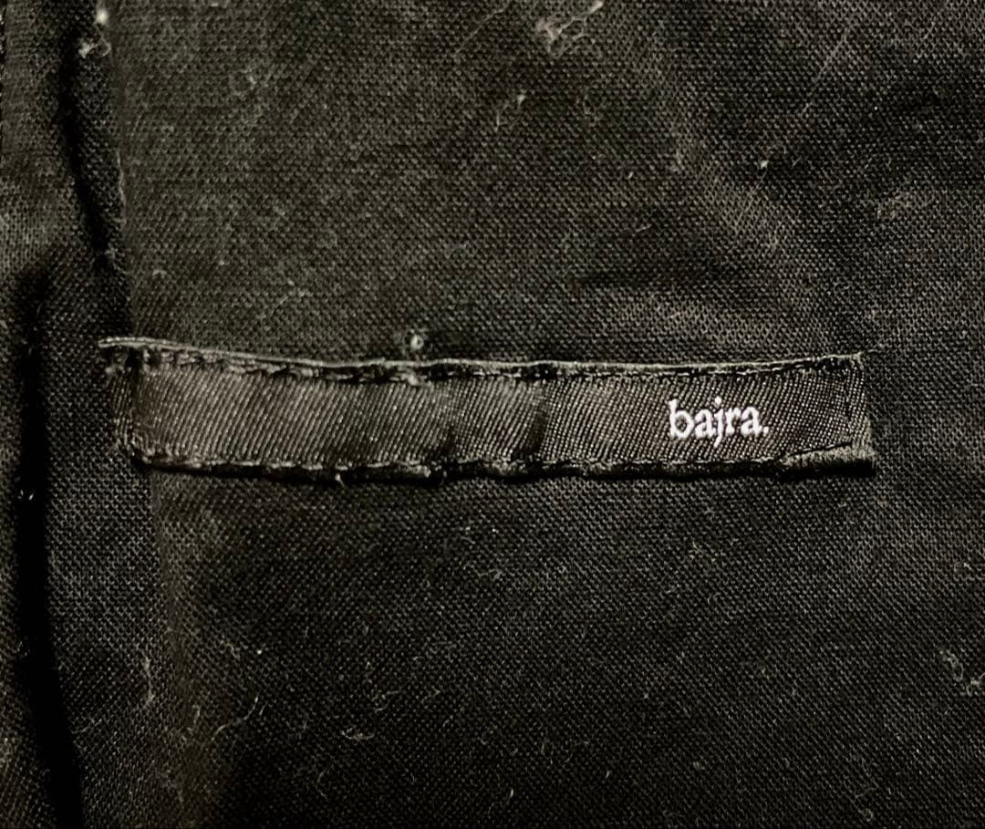 bajra バジュラ ジップデザインパンツ　ポケット　特殊加工生地