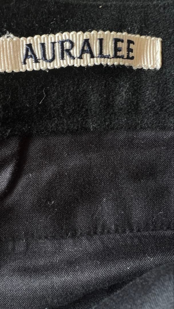 AURALEE ブラック ウールスラックス サイズ5