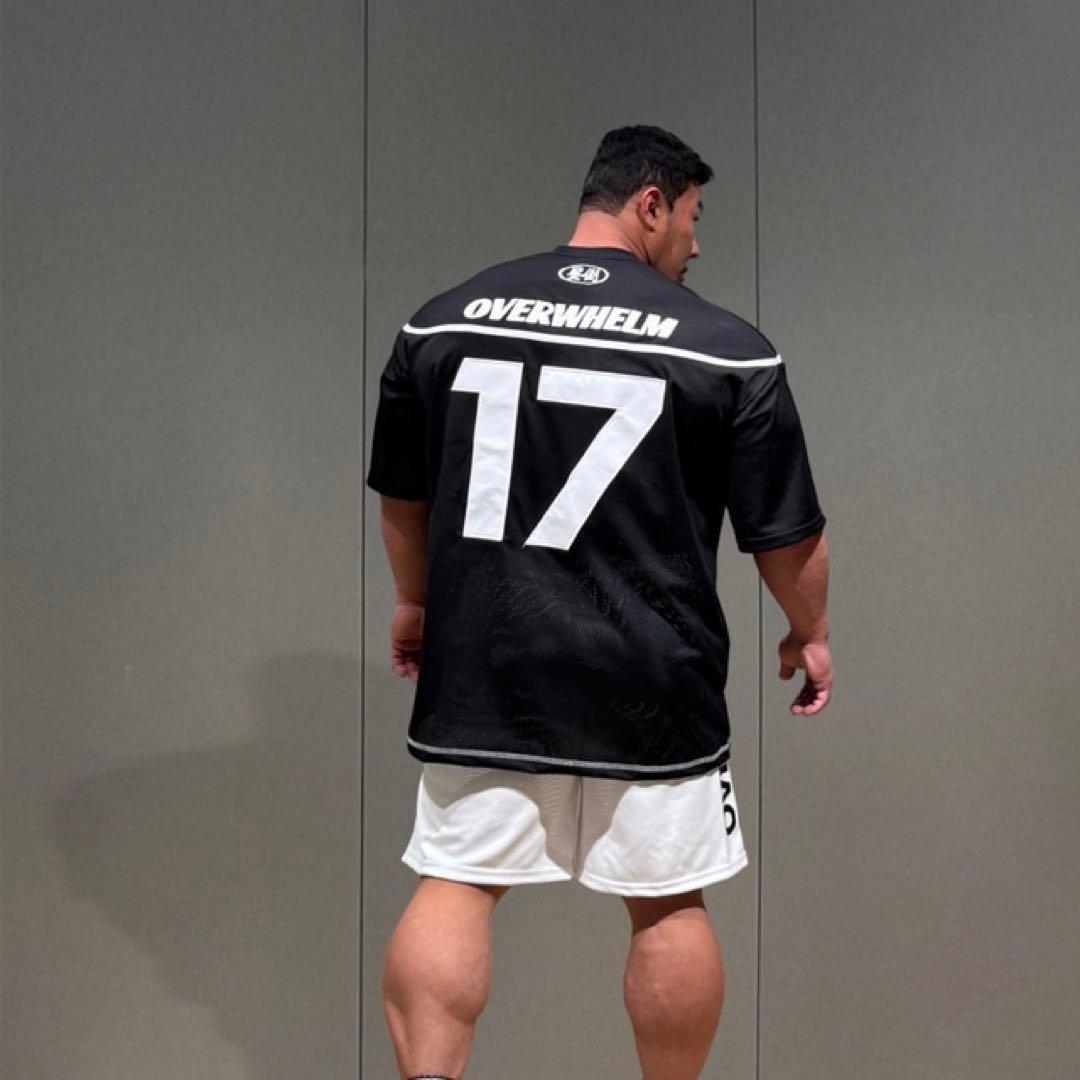 オーバーウェルム　ラガーシャツ　ラグビーシャツ　ゲームシャツ　黒　ブラック