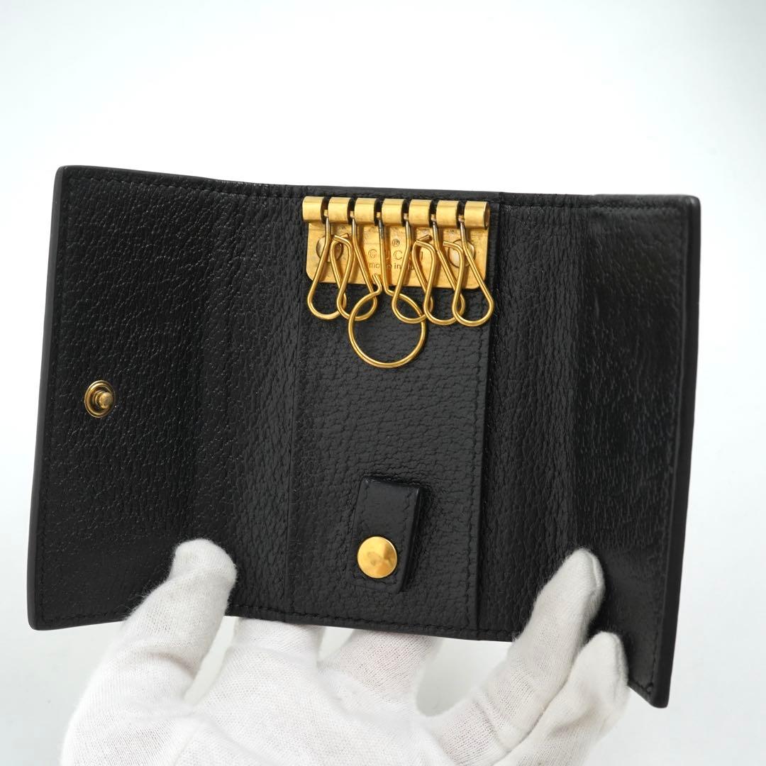 ✨未使用に近い✨　GUCCI キーケース　キーリング　マーモント　6連　GGロゴ