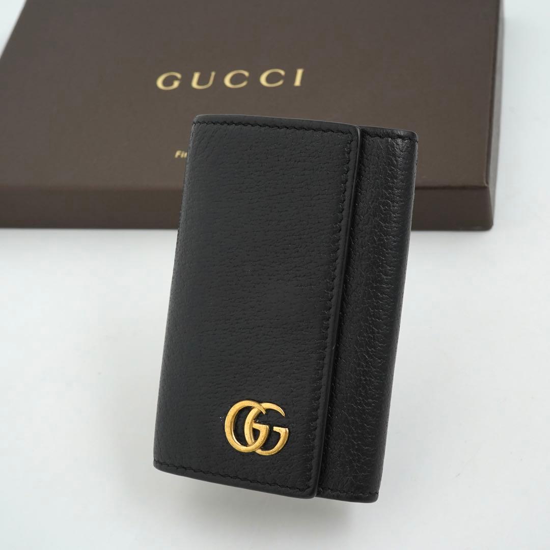 ✨未使用に近い✨　GUCCI キーケース　キーリング　マーモント　6連　GGロゴ