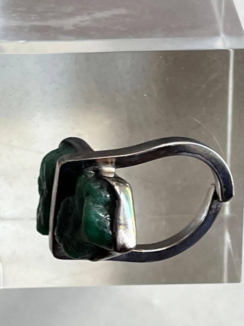 天然石エメラルド原石リングアトリエ「之」