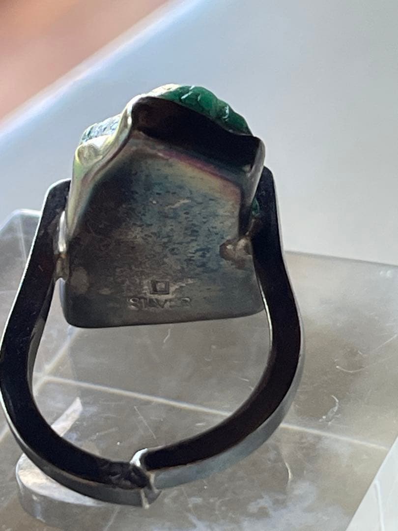 天然石エメラルド原石リングアトリエ「之」