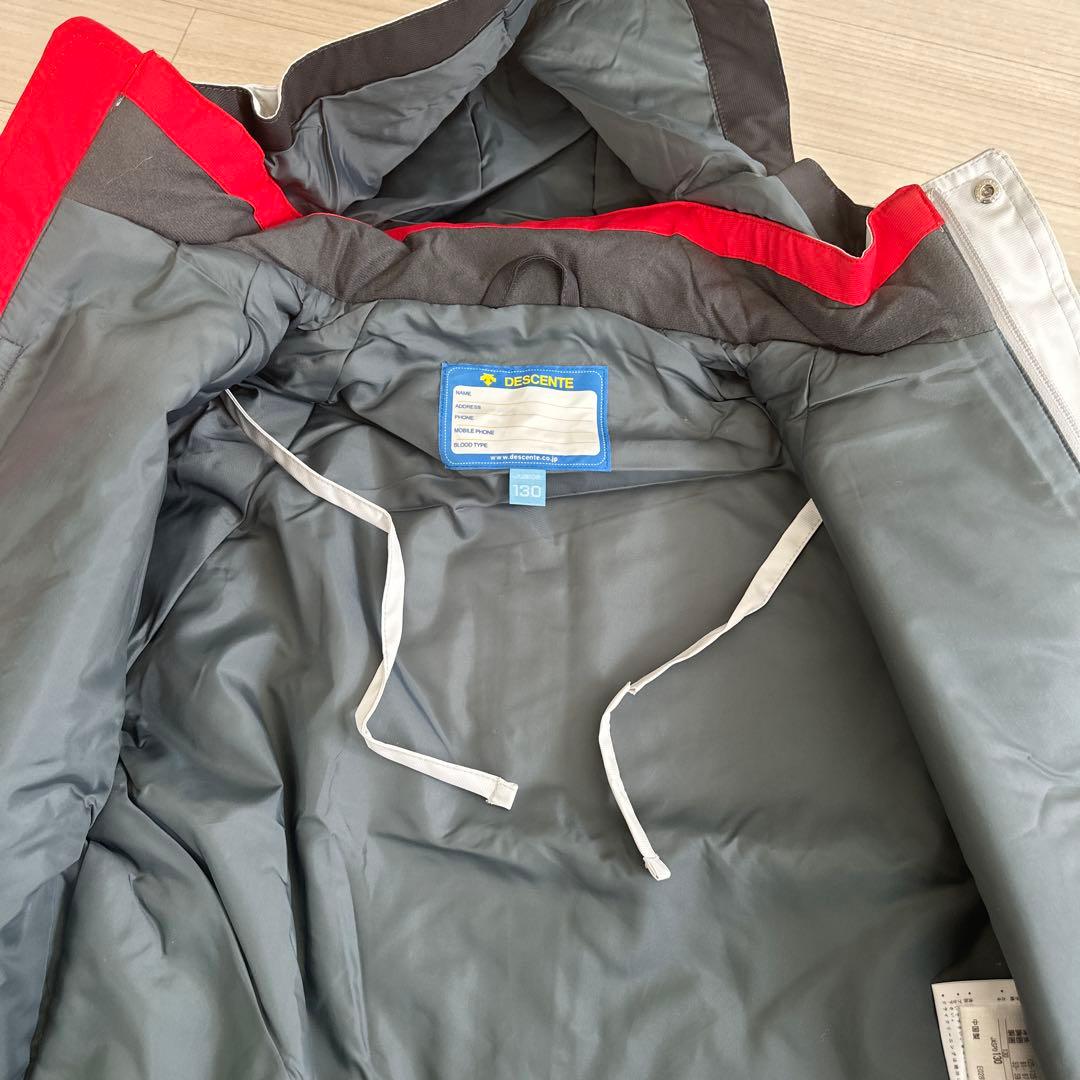 DESCENTE ホワイトジャケット レッドパンツ セット