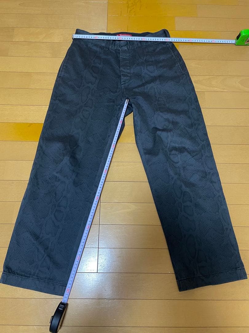 Supreme Snake Print Chino Pant チャコール w30