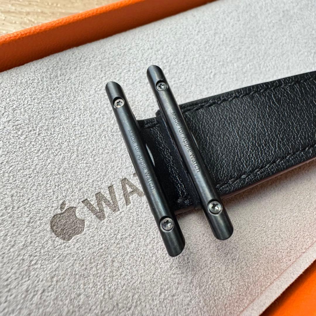 2266 Apple Watch エルメス　ブラックレザー　HERMES