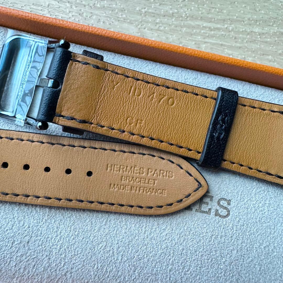 2266 Apple Watch エルメス　ブラックレザー　HERMES