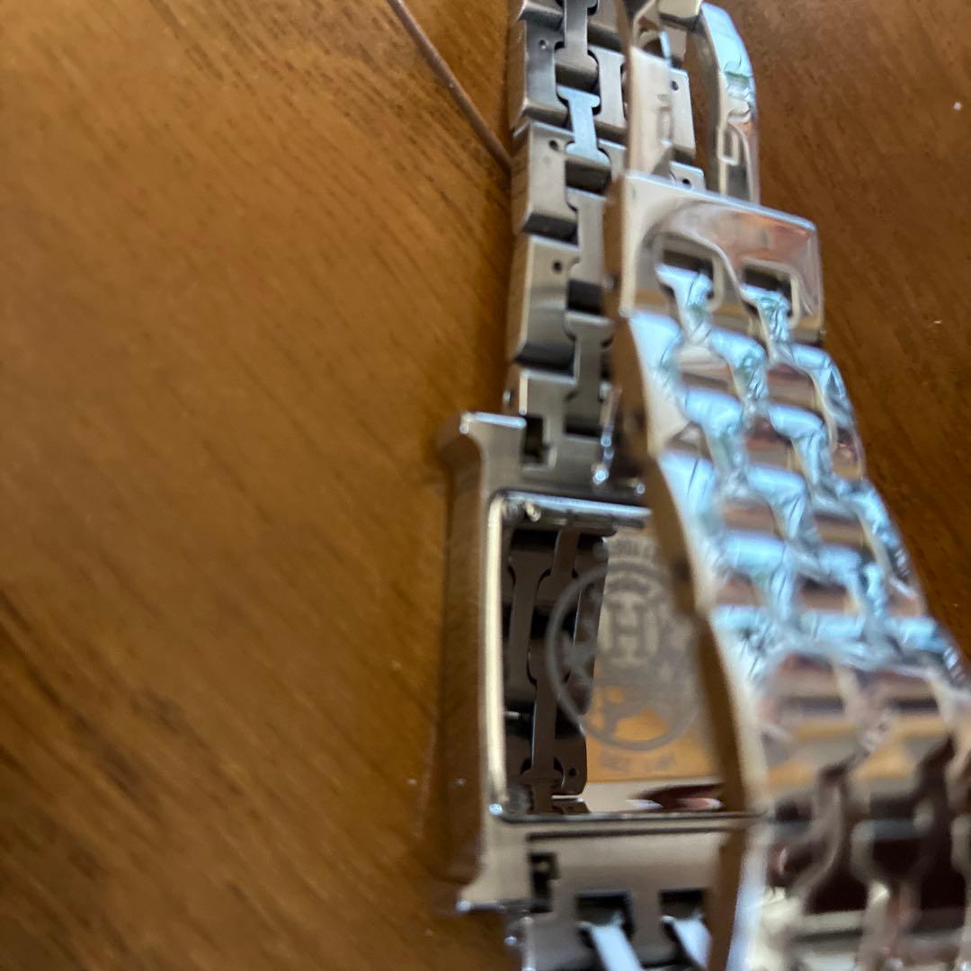 ★*）様 シルバー 長方形 Hクォーツ腕時計