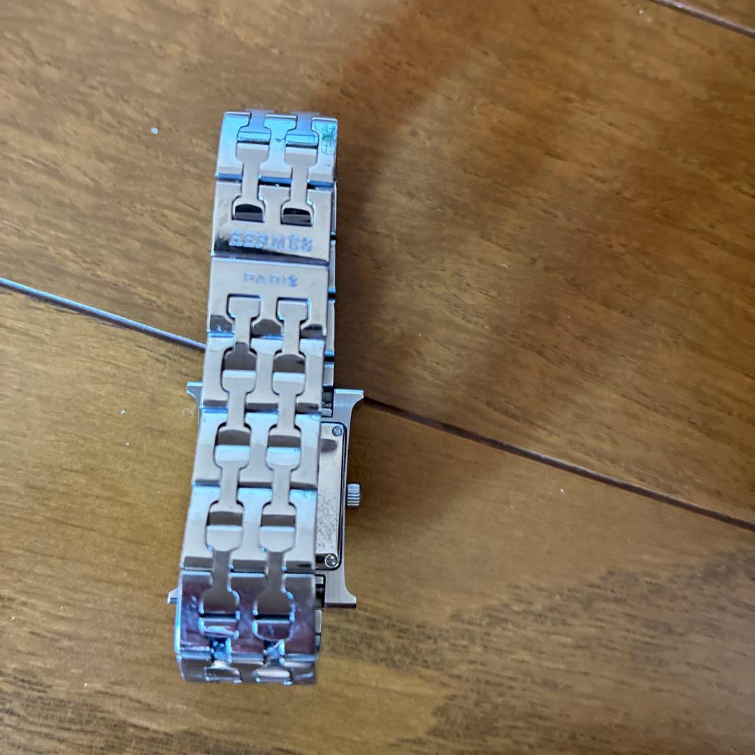 ★*）様 シルバー 長方形 Hクォーツ腕時計