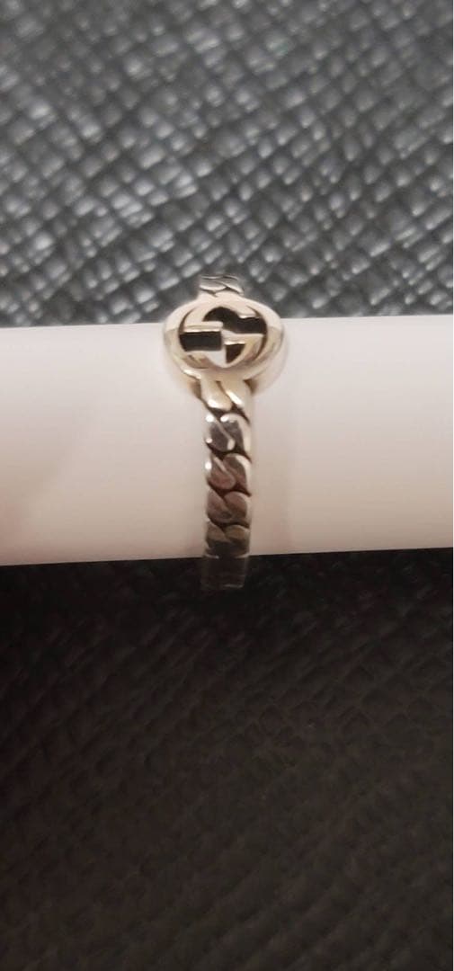 GUCCI インターロッキングGフープピアス シルバー925