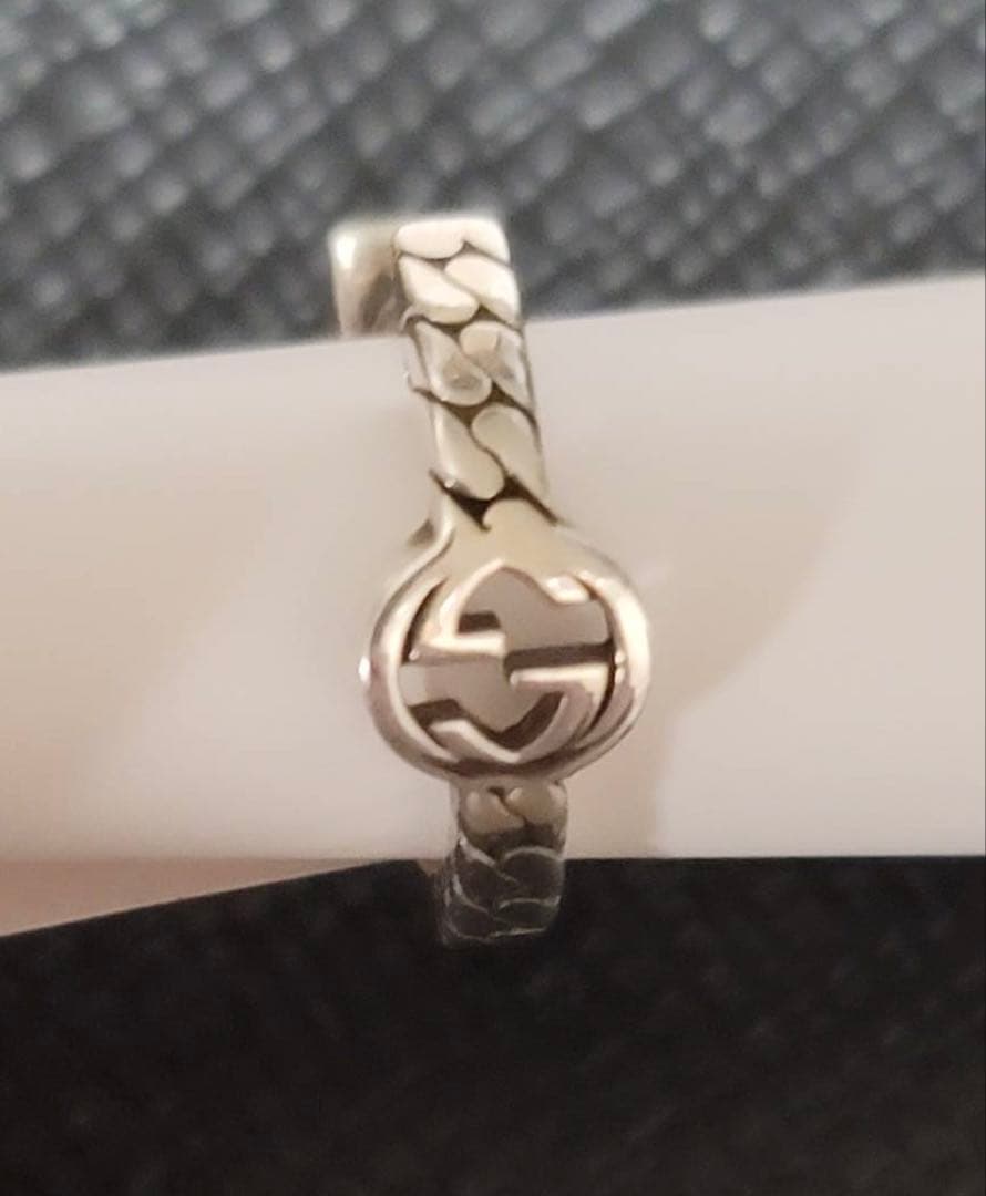 GUCCI インターロッキングGフープピアス シルバー925