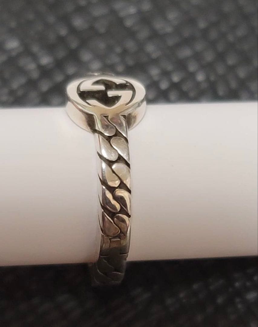 GUCCI インターロッキングGフープピアス シルバー925