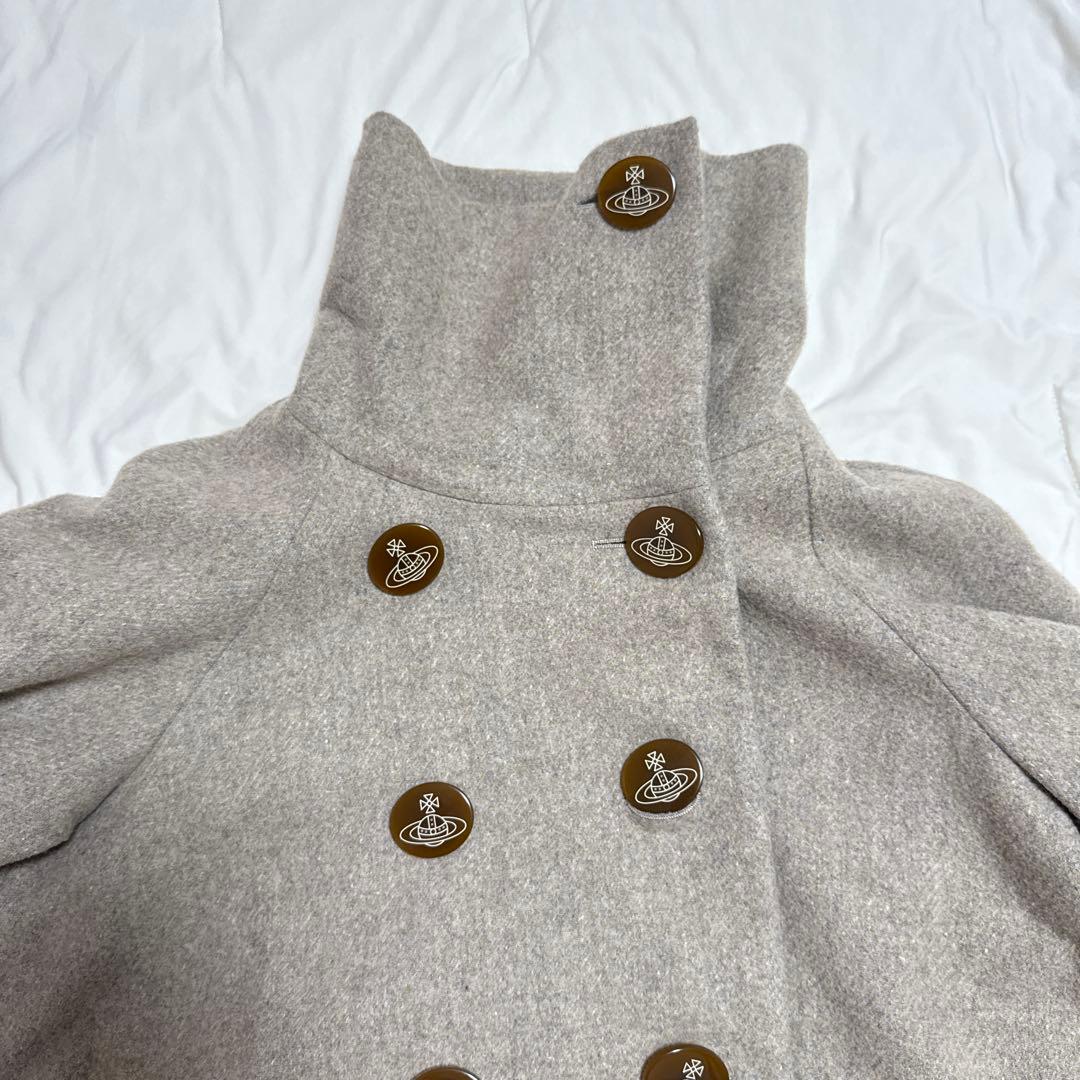 ヴィヴィアンウエストウッド　ウール混紡 ポンチョコート