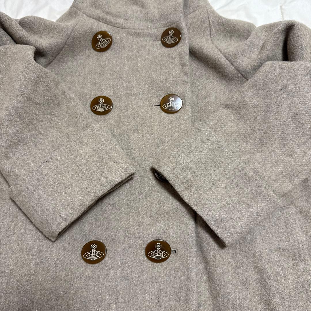 ヴィヴィアンウエストウッド　ウール混紡 ポンチョコート