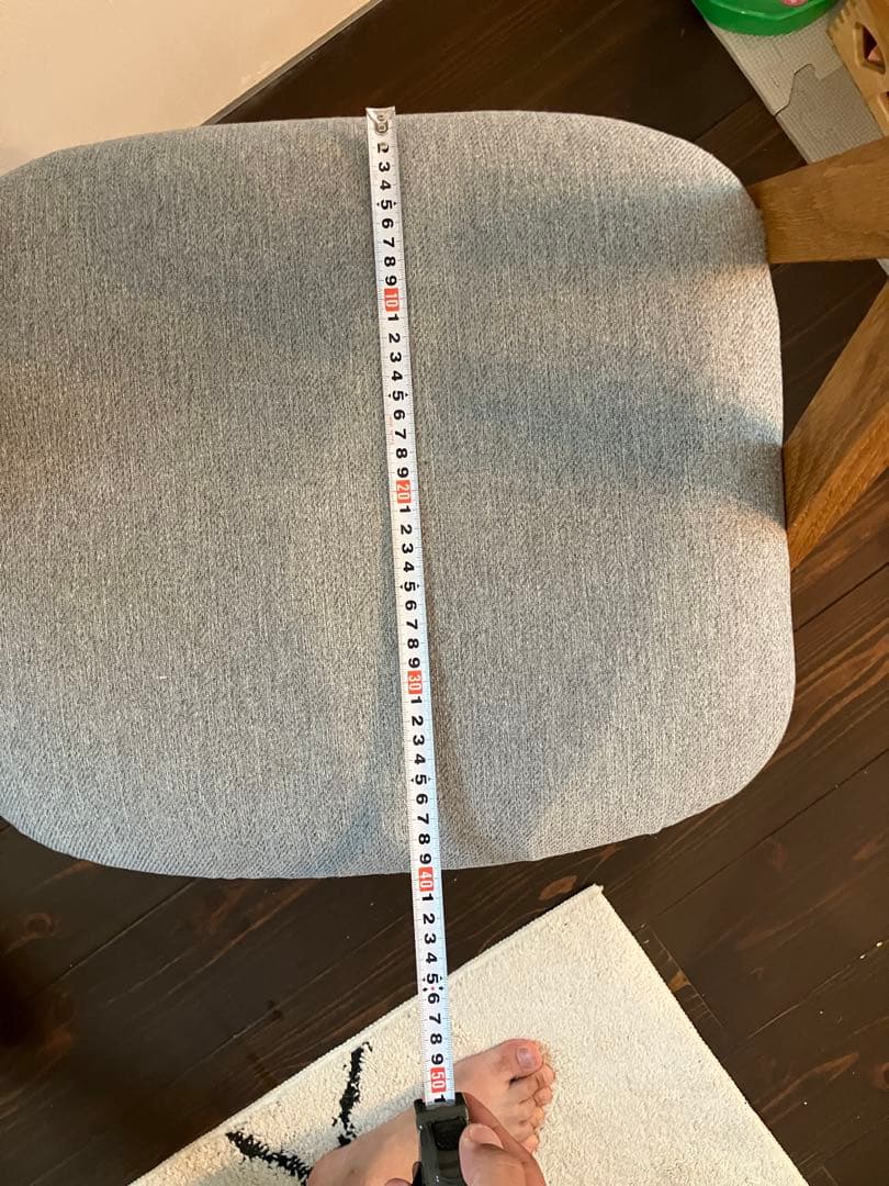 unico ウニコ　ダイニングチェア 木製 グレー布張り②