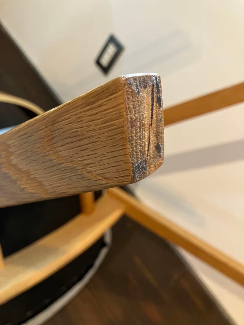 unico ウニコ　ダイニングチェア 木製 グレー布張り②