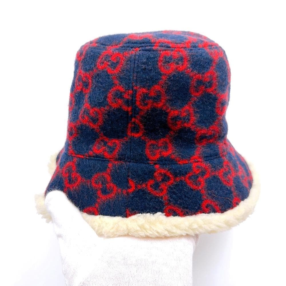 ◇グッチ◇ウール×ナイロン/GG/M/ハット/帽子/ブランド