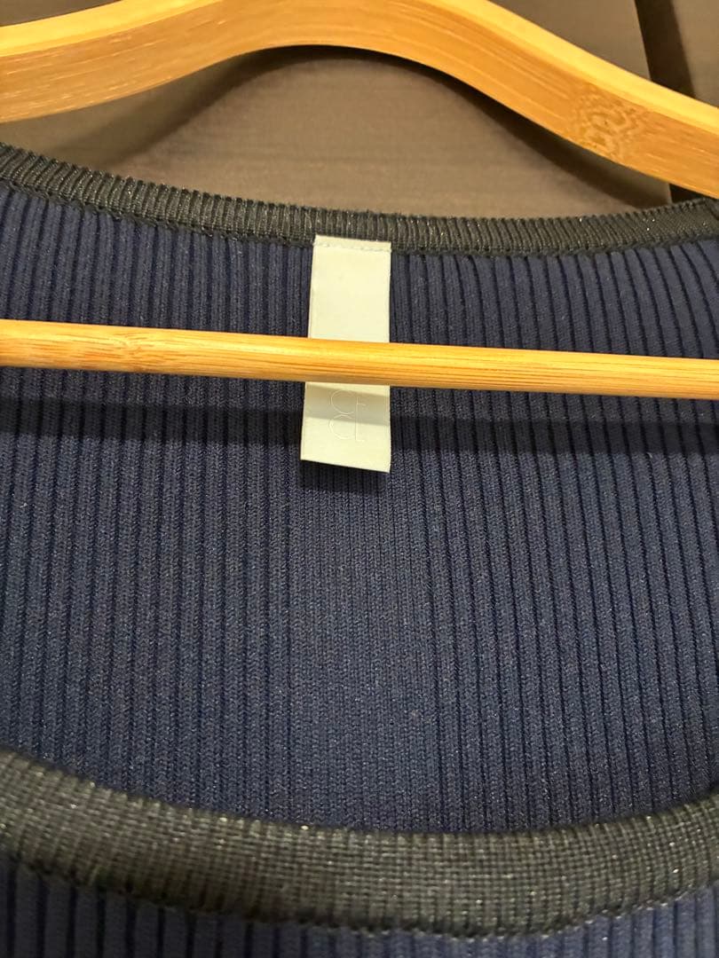 【オンラインストア完売品】CFCL ロングワンピース　ネイビー　サイズ1