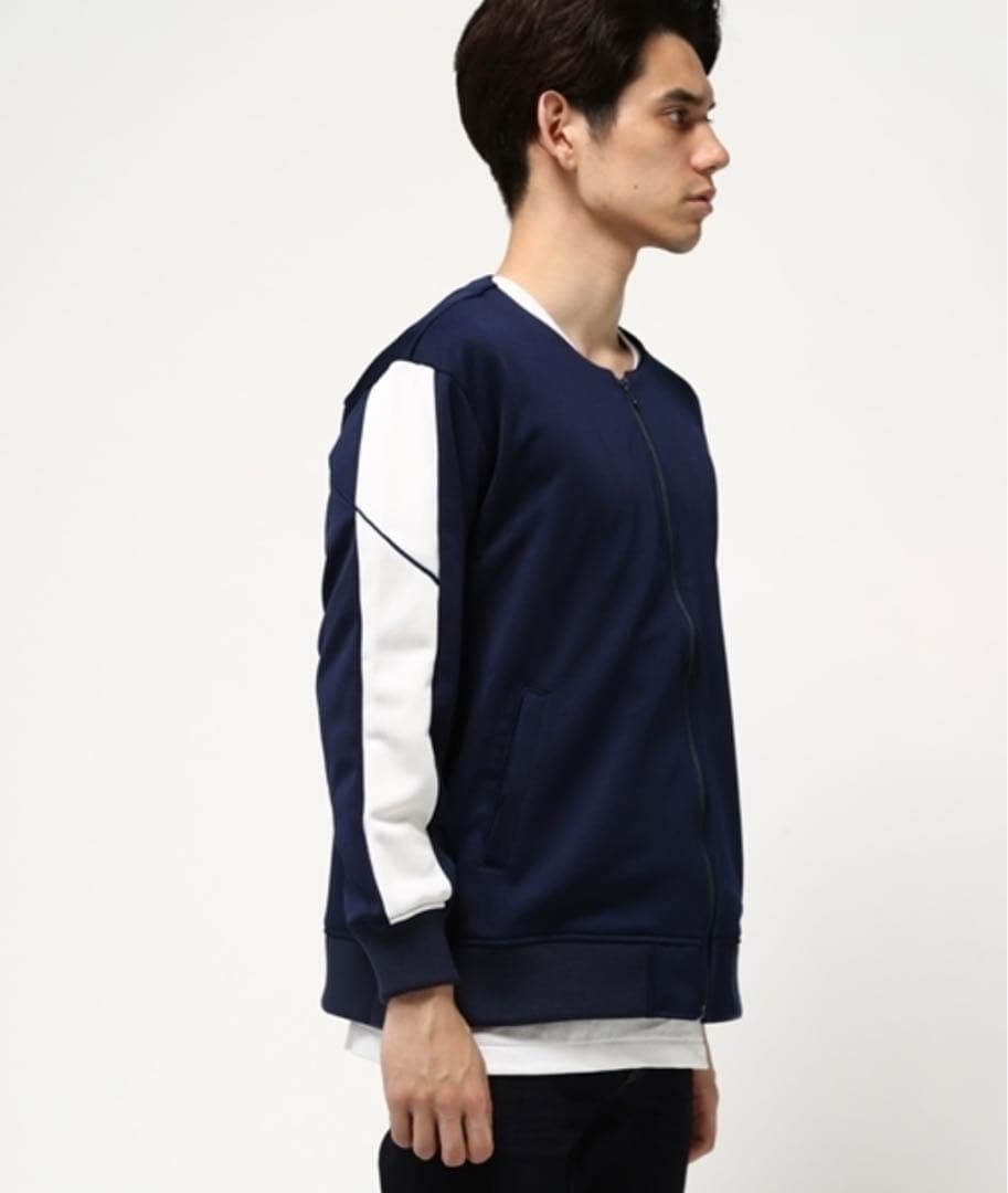 FACETASM PIPING BIG JUMPER ジャージ ネイビー