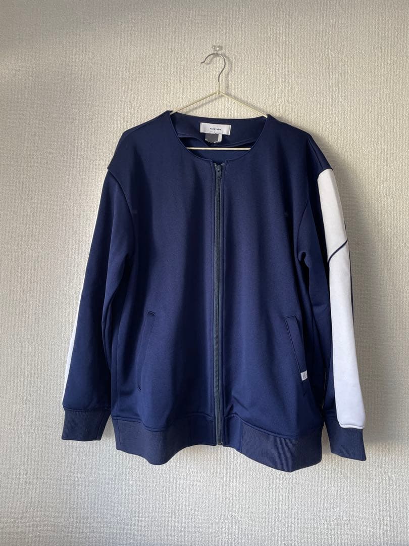 FACETASM PIPING BIG JUMPER ジャージ ネイビー