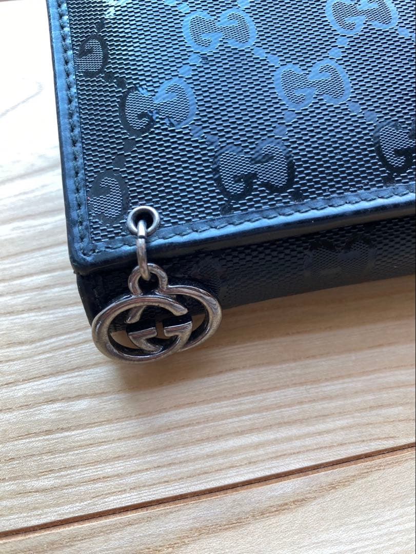 GUCCI ブラック GGパターン 長財布