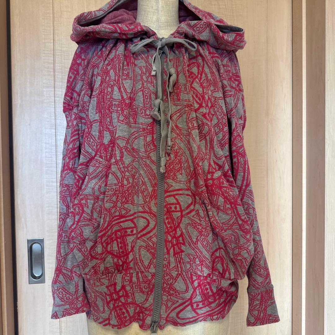 希少【Vivienne Westwood】オーブ 総柄 フードパーカー