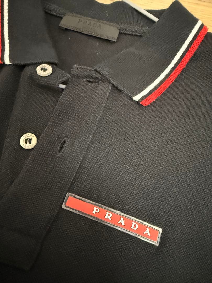 【美品】PRADA ポロシャツ ブラック 正規品
