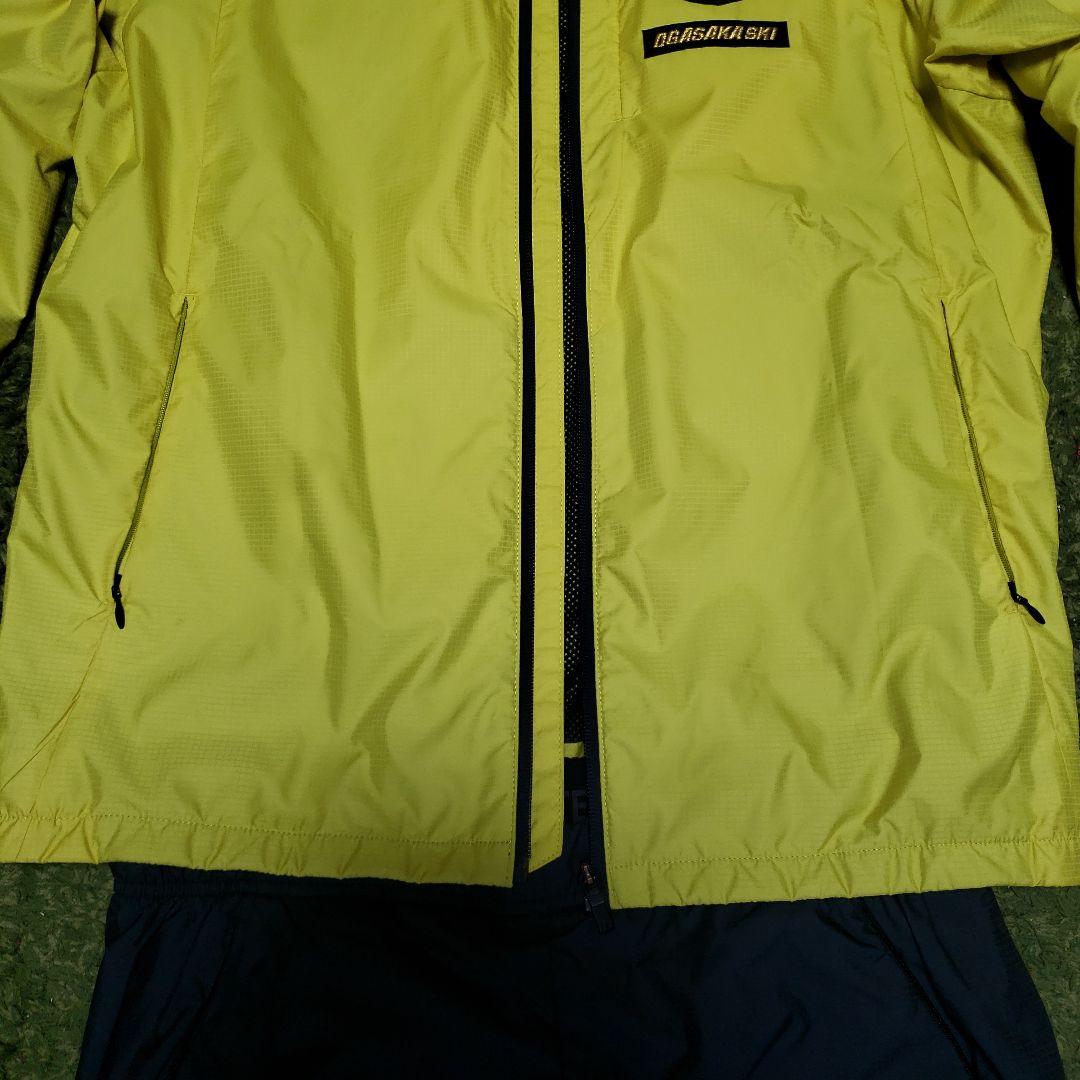 OGASAKA SKI トレーニングウェア(上下)フード付き イエロー ブラック