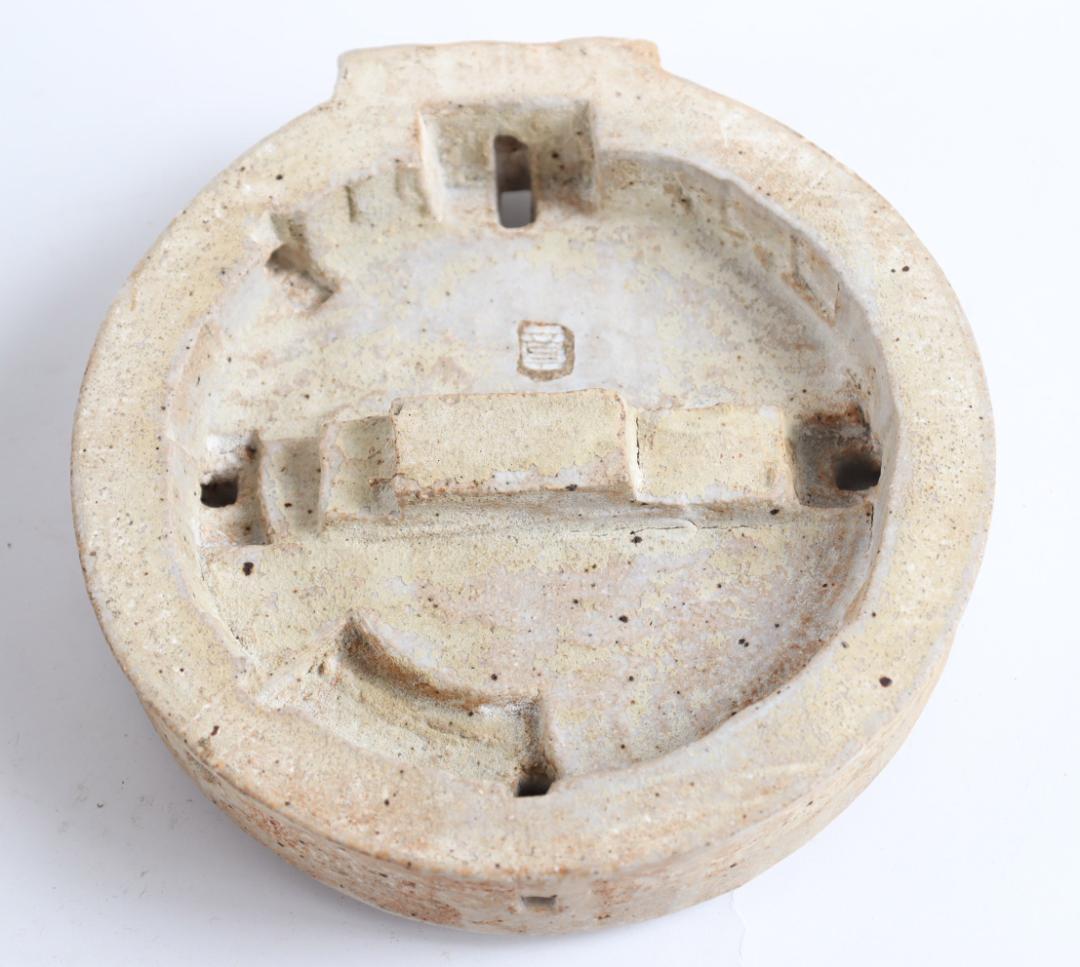 小*銀様 宮澤章 陶塔香炉 共箱 益子焼作家