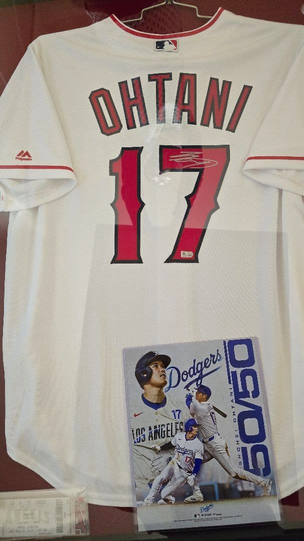 ⭐︎MLB入団最初⭐︎大谷翔平デビュー前サイン会　直筆サイン入りユニフォーム