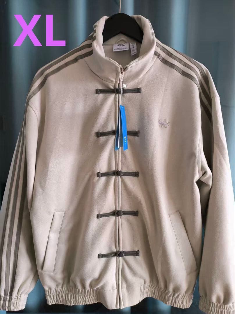 海外限定 アディダス巳年トラック スエード ジャケット クリームホワイト XL